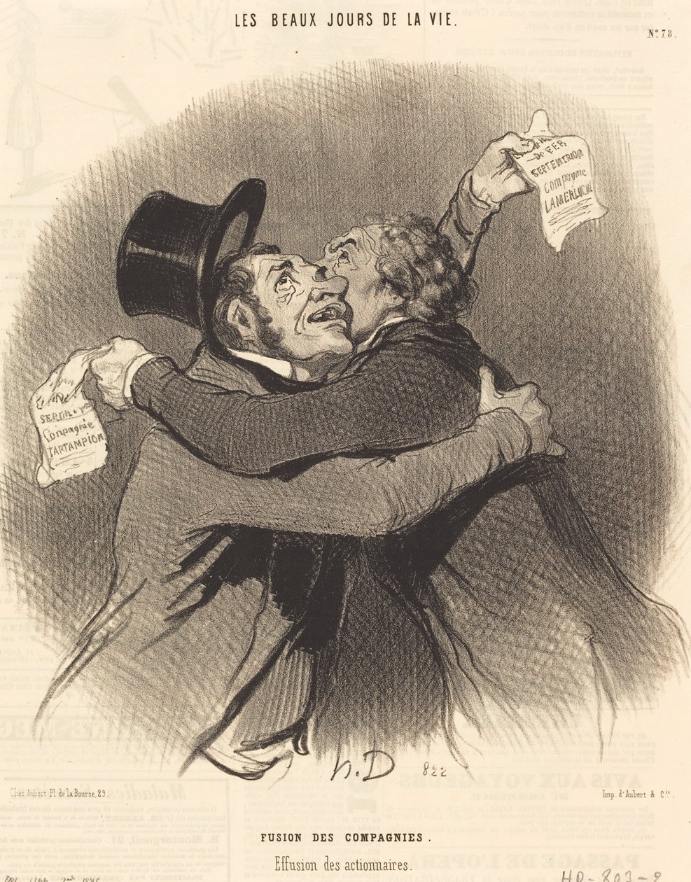 Sammanslagning av företag av Honoré Daumier