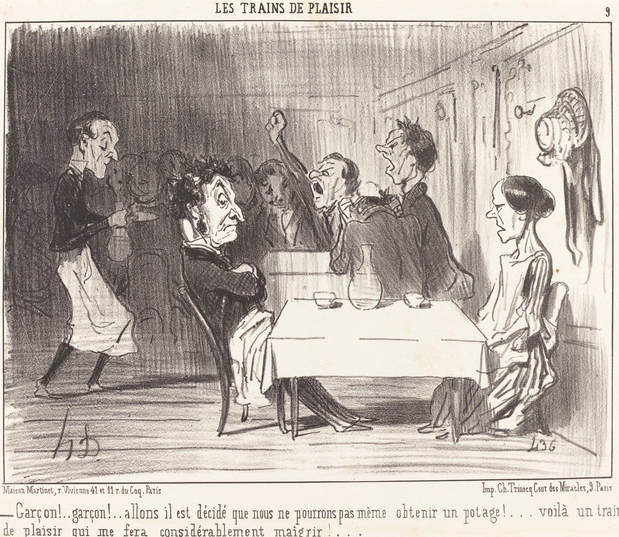 Pojke!... pojke!... låt oss gå, det är bestämt... av Honoré Daumier