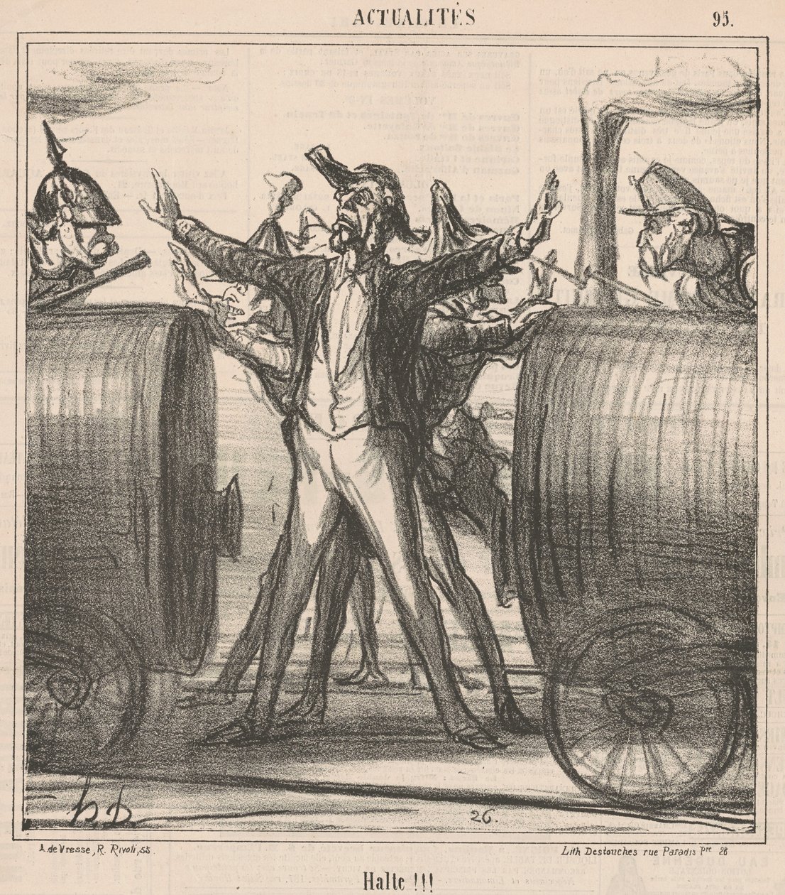 sluta!!! av Honoré Daumier