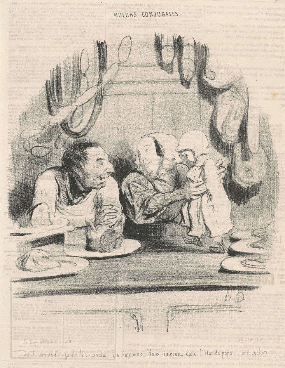 Va! när han tittar på cervelas... av Honoré Daumier