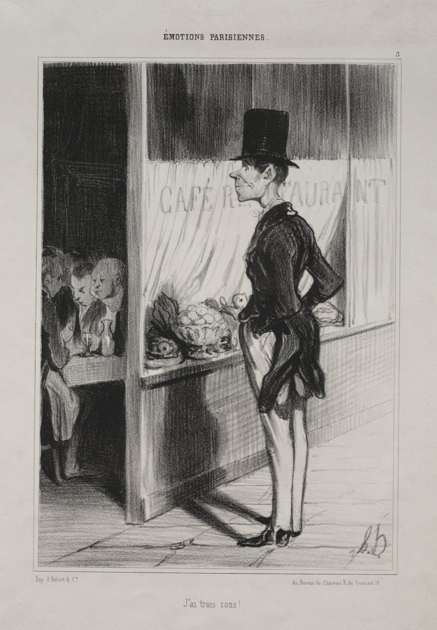Jag har tre sous! av Honoré Daumier