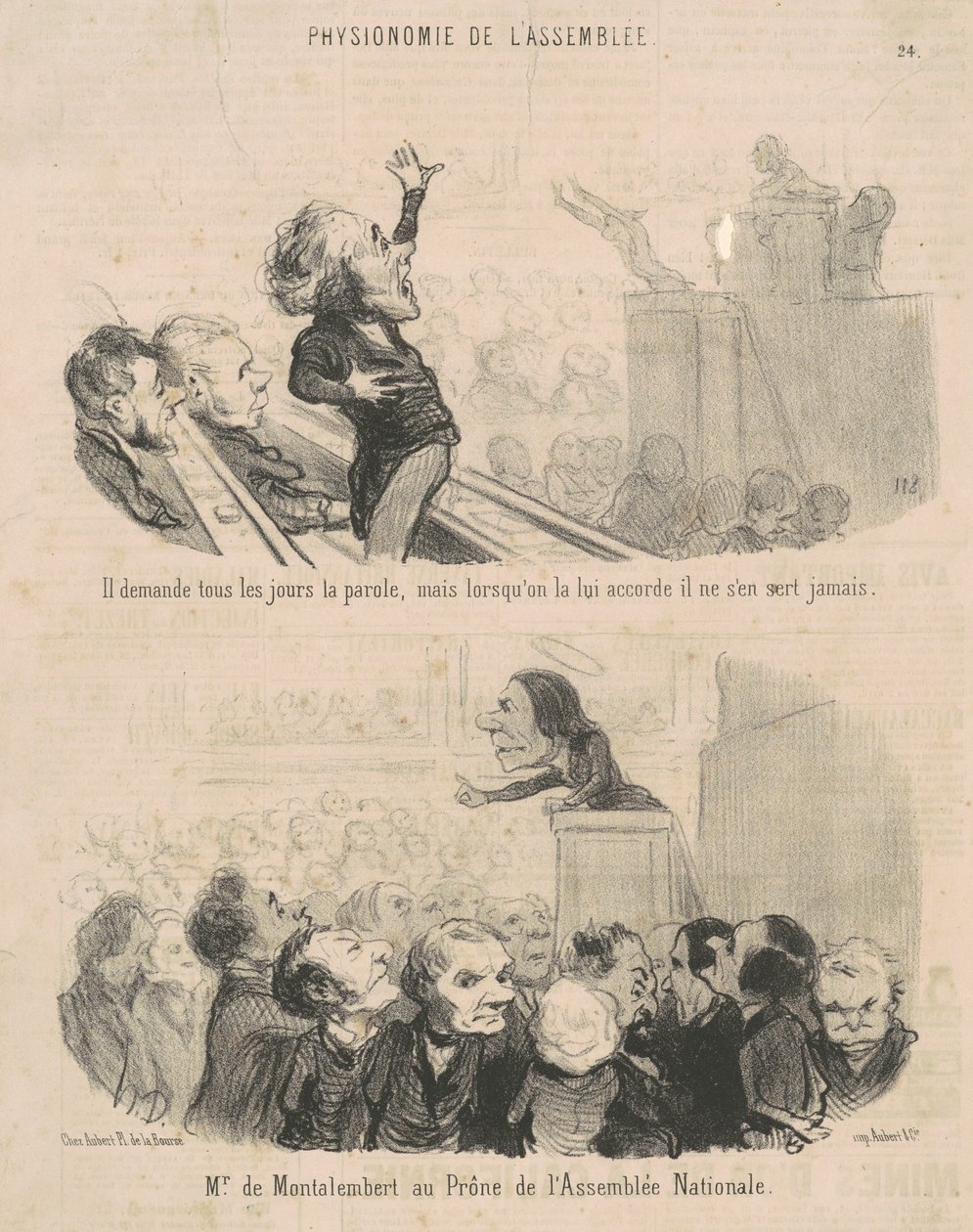 Han ber om ordet varje dag... av Honoré Daumier