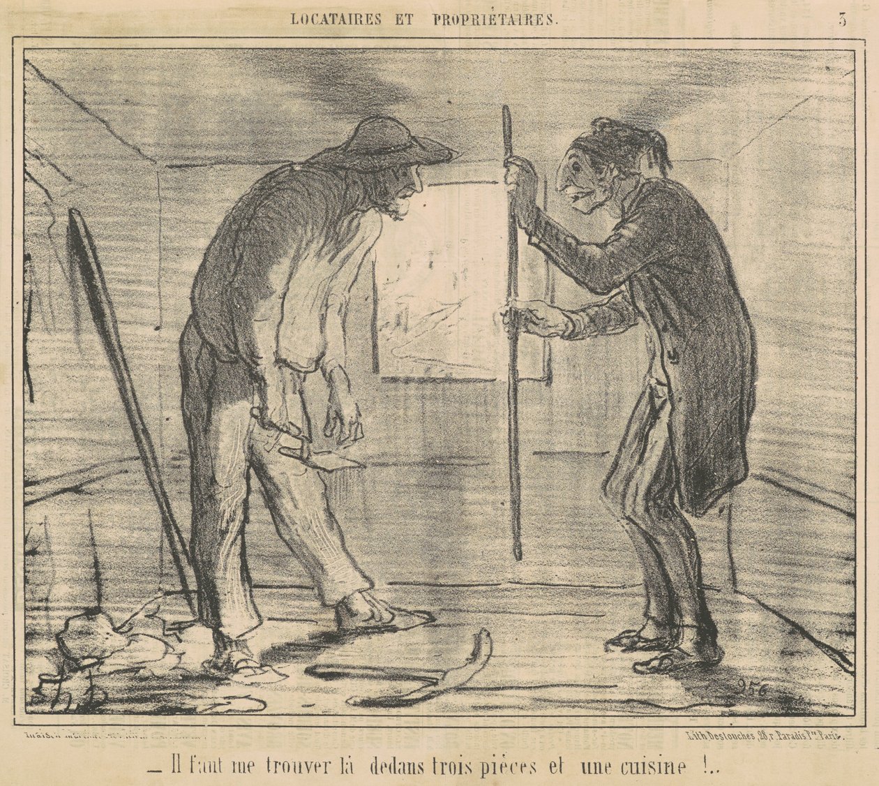 Du måste hitta mig... tre stycken... av Honoré Daumier