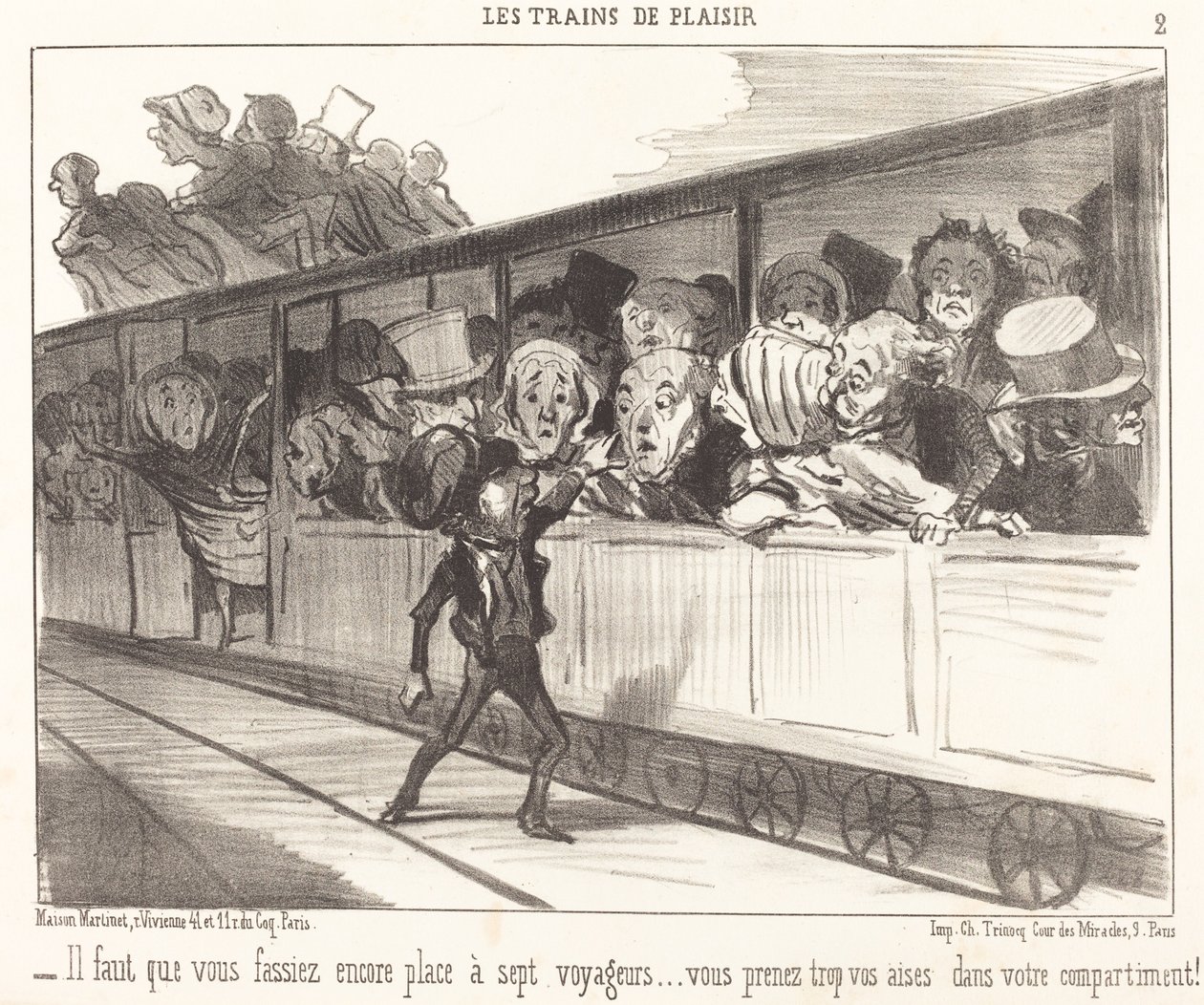 Du måste fortfarande göra plats... av Honoré Daumier