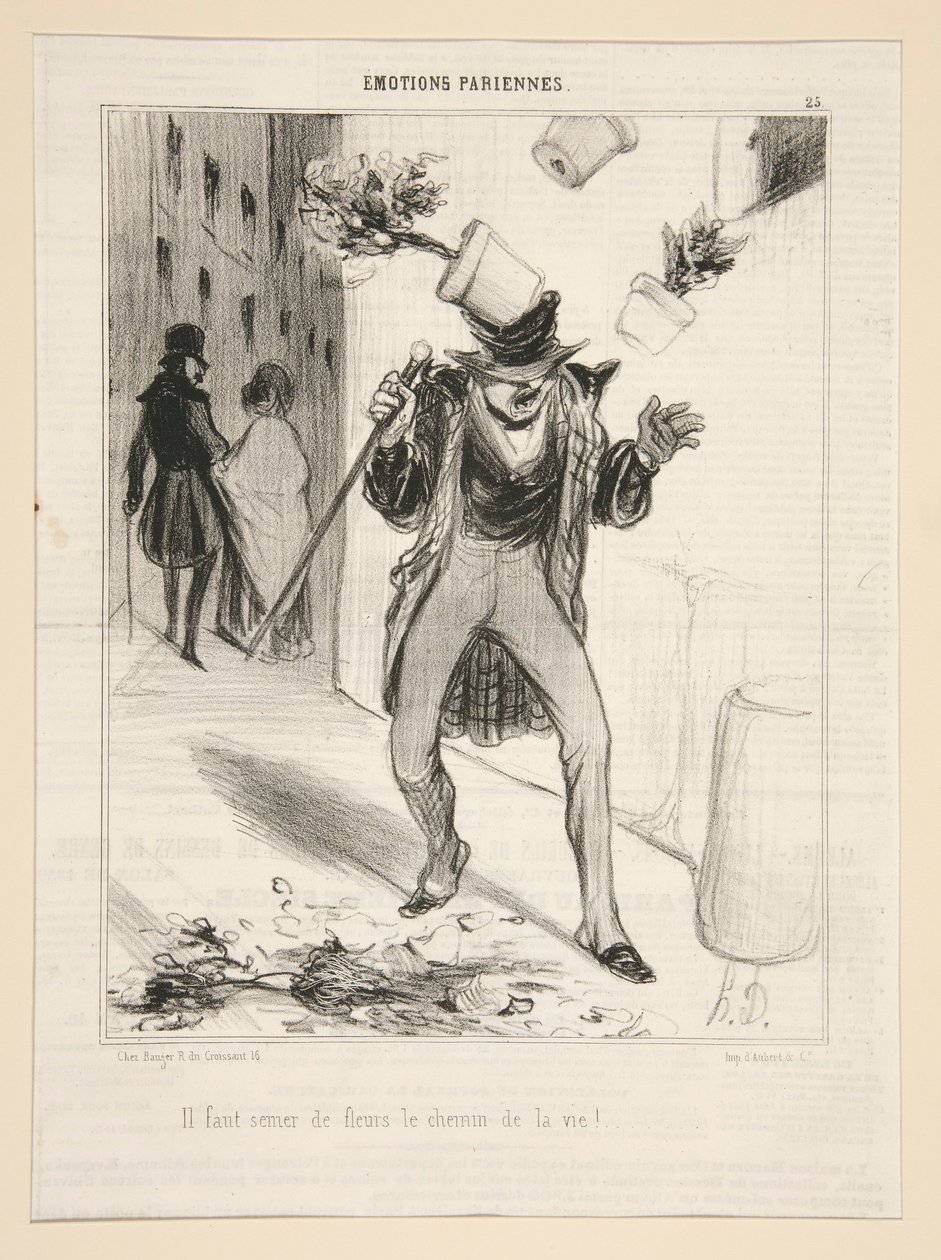 Vi måste så blommor livets sätt! av Honoré Daumier