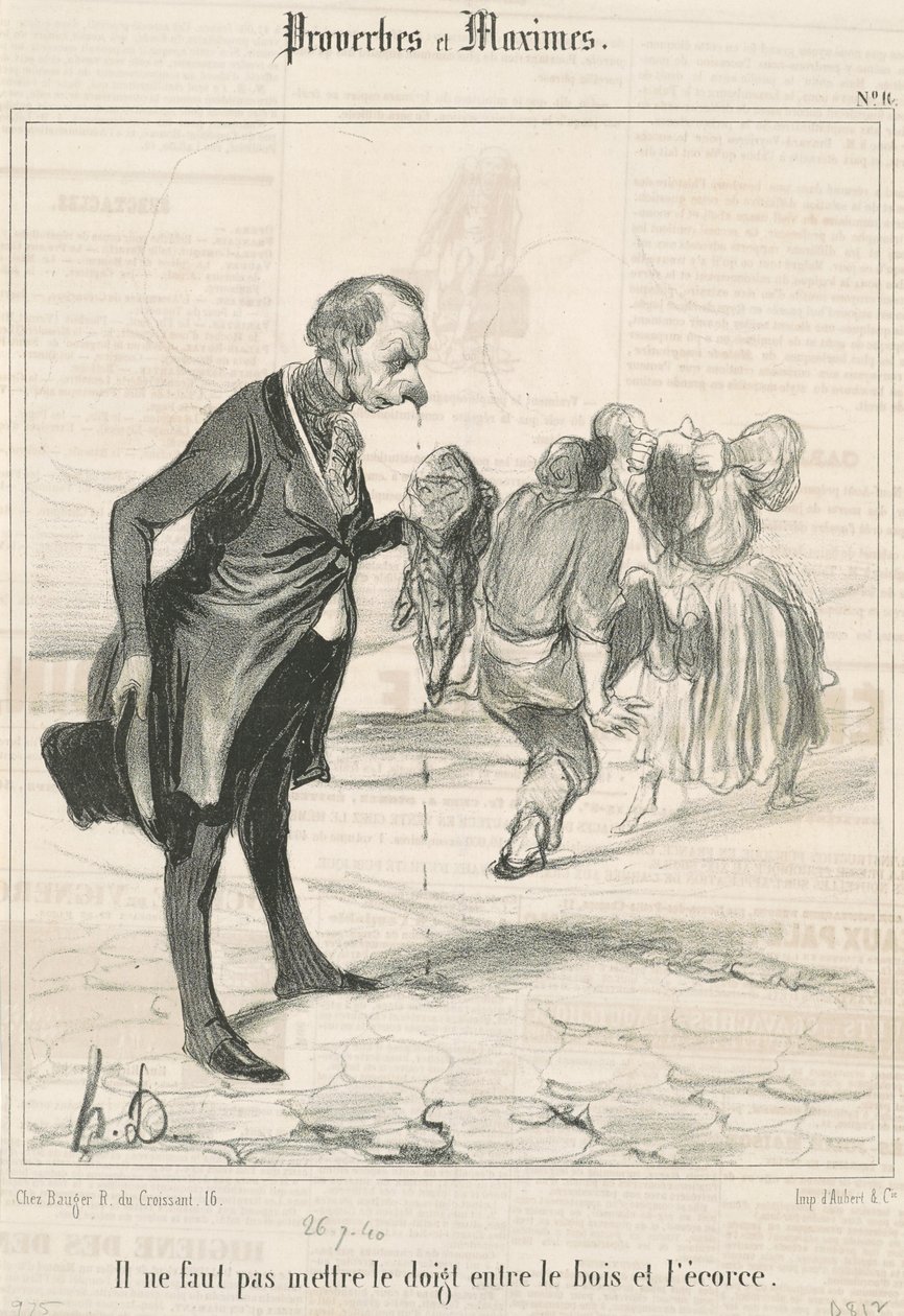 Lägg inte fingret... av Honoré Daumier