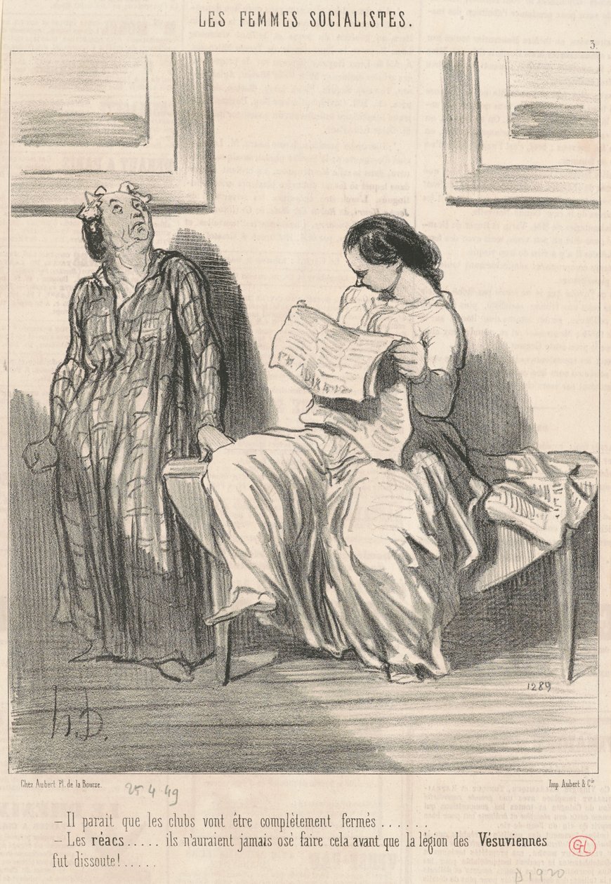 Det verkar som att klubbarna kommer att vara... stängda... av Honoré Daumier