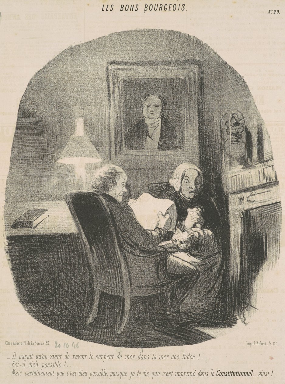 Det verkar som att vi precis har sett sjöormen igen... av Honoré Daumier