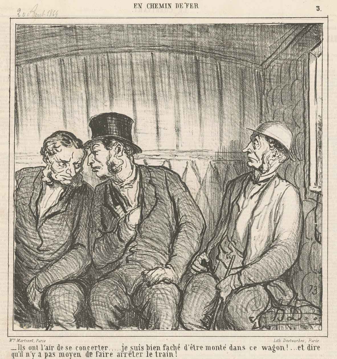 De verkar jobba tillsammans... av Honoré Daumier