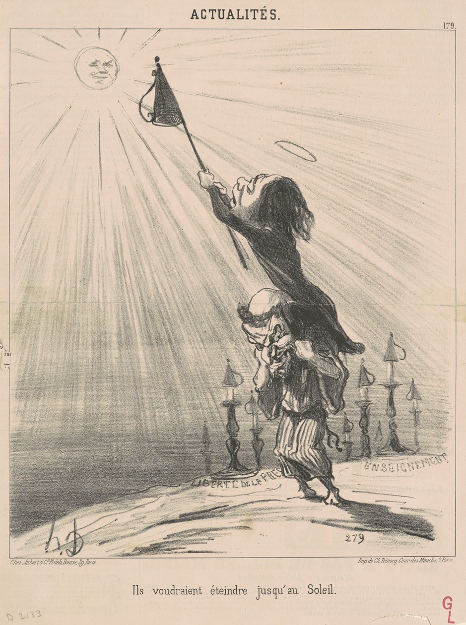 De skulle vilja släcka tills solen av Honoré Daumier