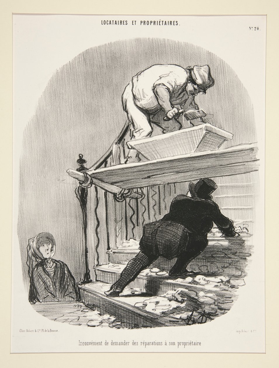 Olägenhet med att be om reparationer från din hyresvärd, från hyresgäster och ägare av Honoré Daumier