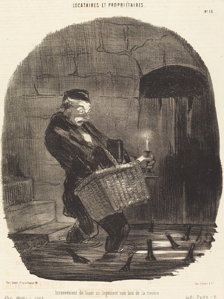 Nackdel med att hyra... inte långt från en flod av Honoré Daumier