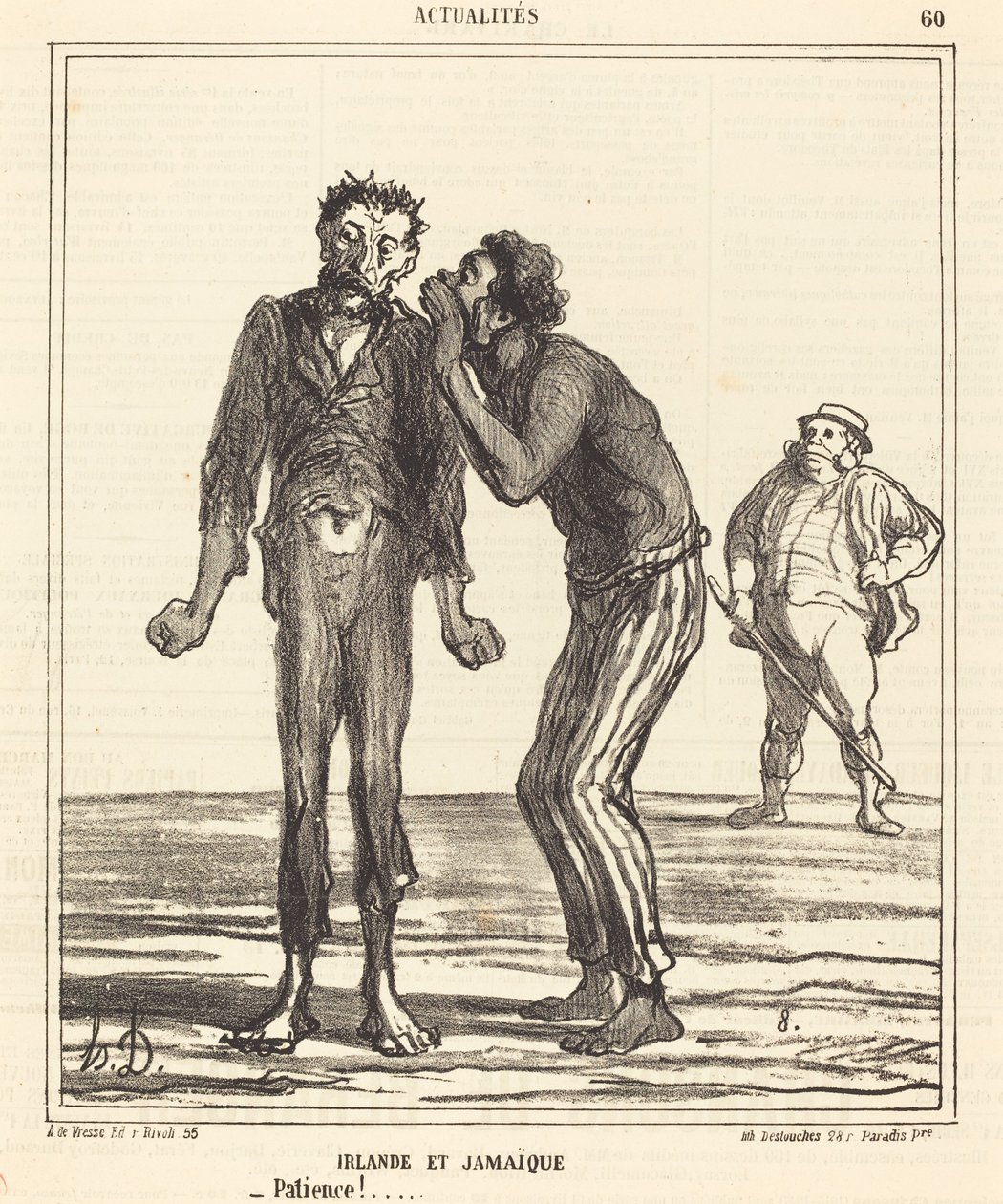 Irland och Jamaica - Tålamod!... av Honoré Daumier