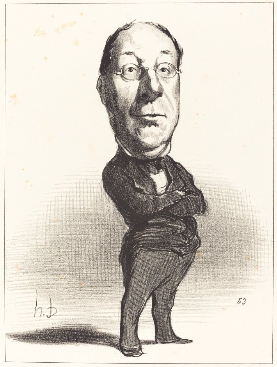 J B. Gustave de Laboulie av Honoré Daumier