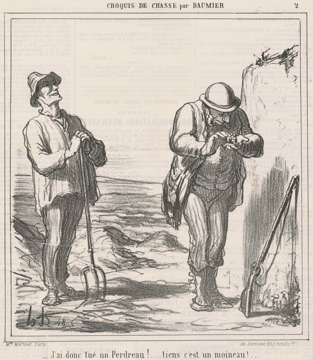 Så jag dödade en rapphöna! av Honoré Daumier
