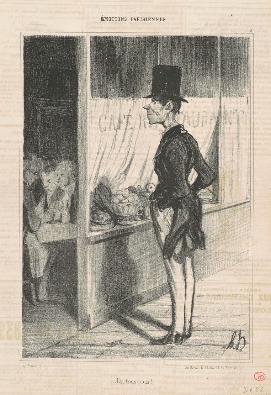 Jag har tre cent av Honoré Daumier
