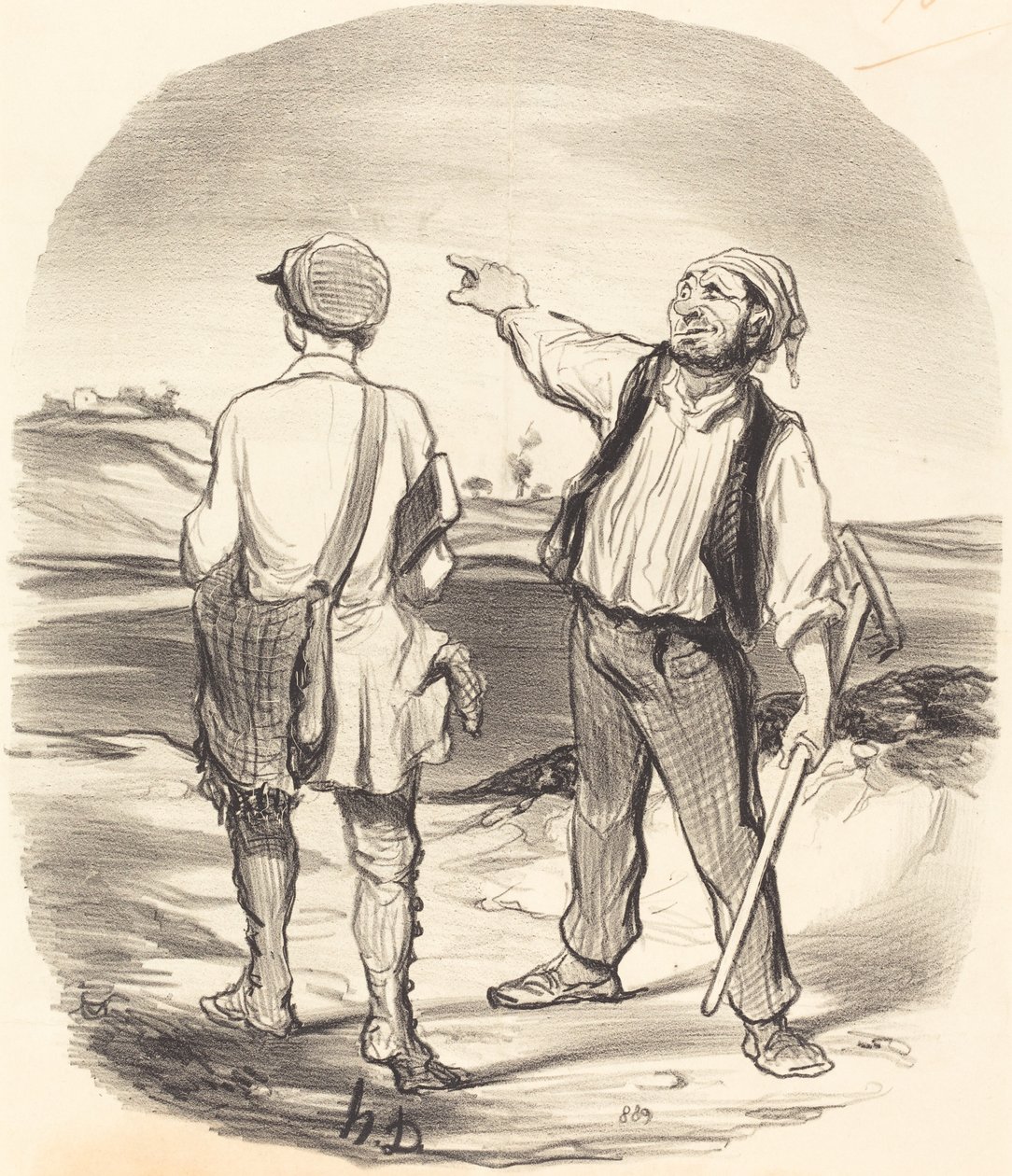 Jag såg en hare... för åtta dagar sedan! av Honoré Daumier