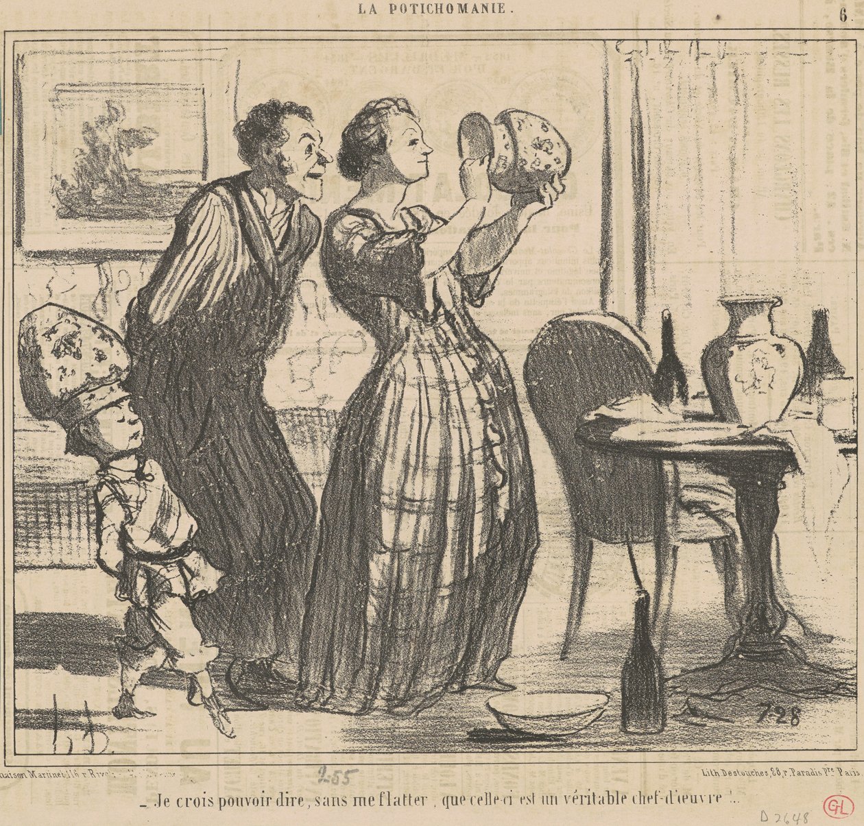 Jag tror jag kan säga, utan att smickra mig själv... av Honoré Daumier