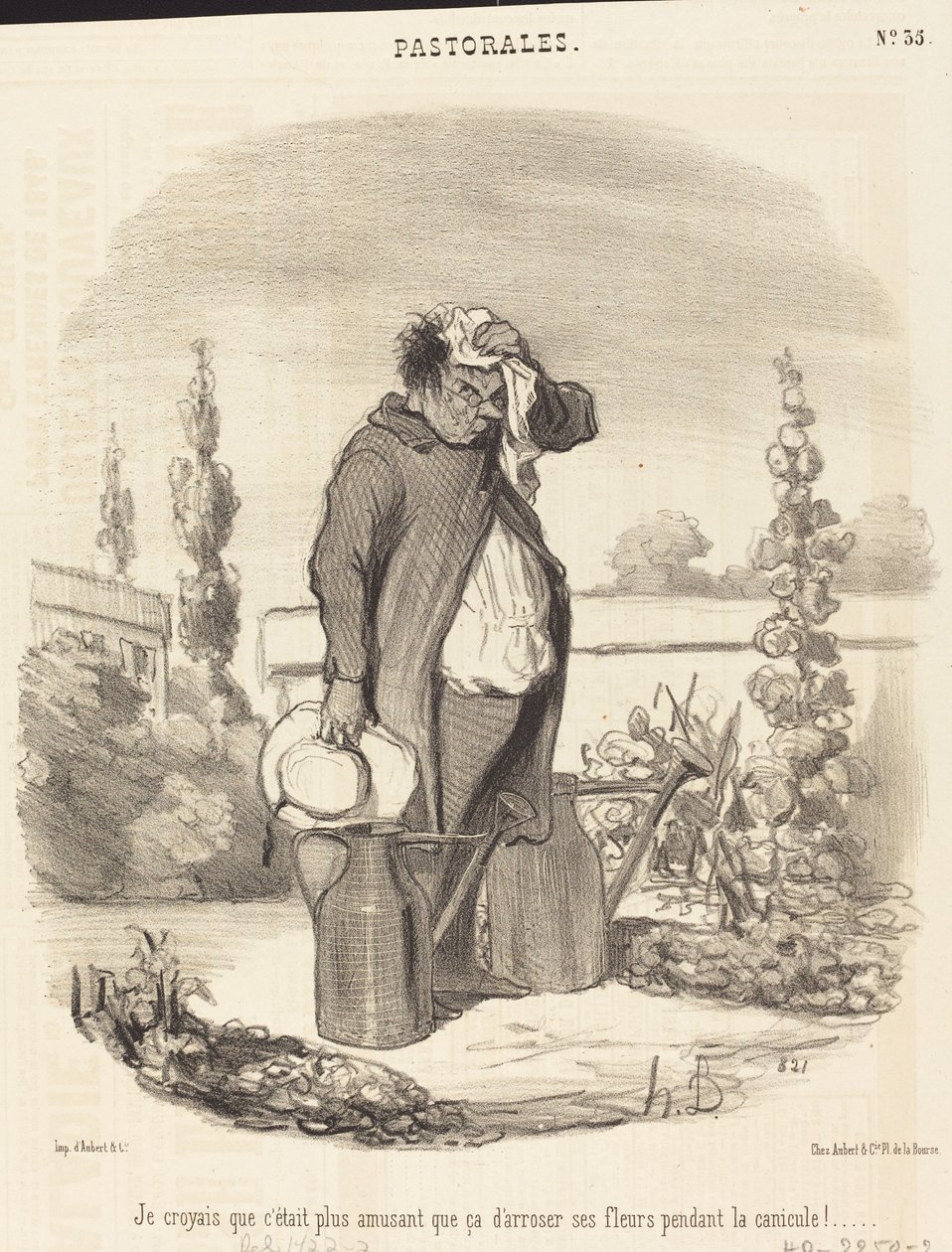 Jag tyckte det var roligare än så... av Honoré Daumier