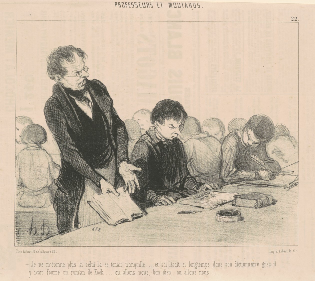 Jag är inte längre förvånad om den här försökte vara tyst... av Honoré Daumier