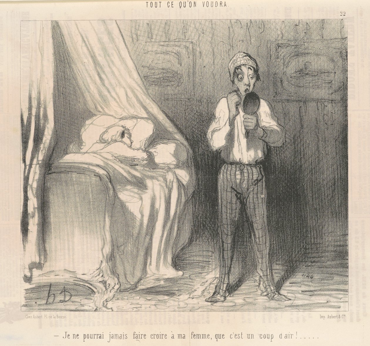 Jag kunde aldrig få min fru att tro... av Honoré Daumier