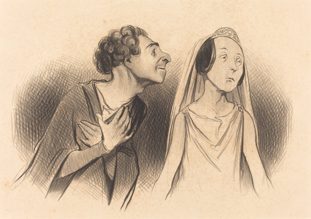 Jag lämnar mer kär än... någonsin... av Honoré Daumier
