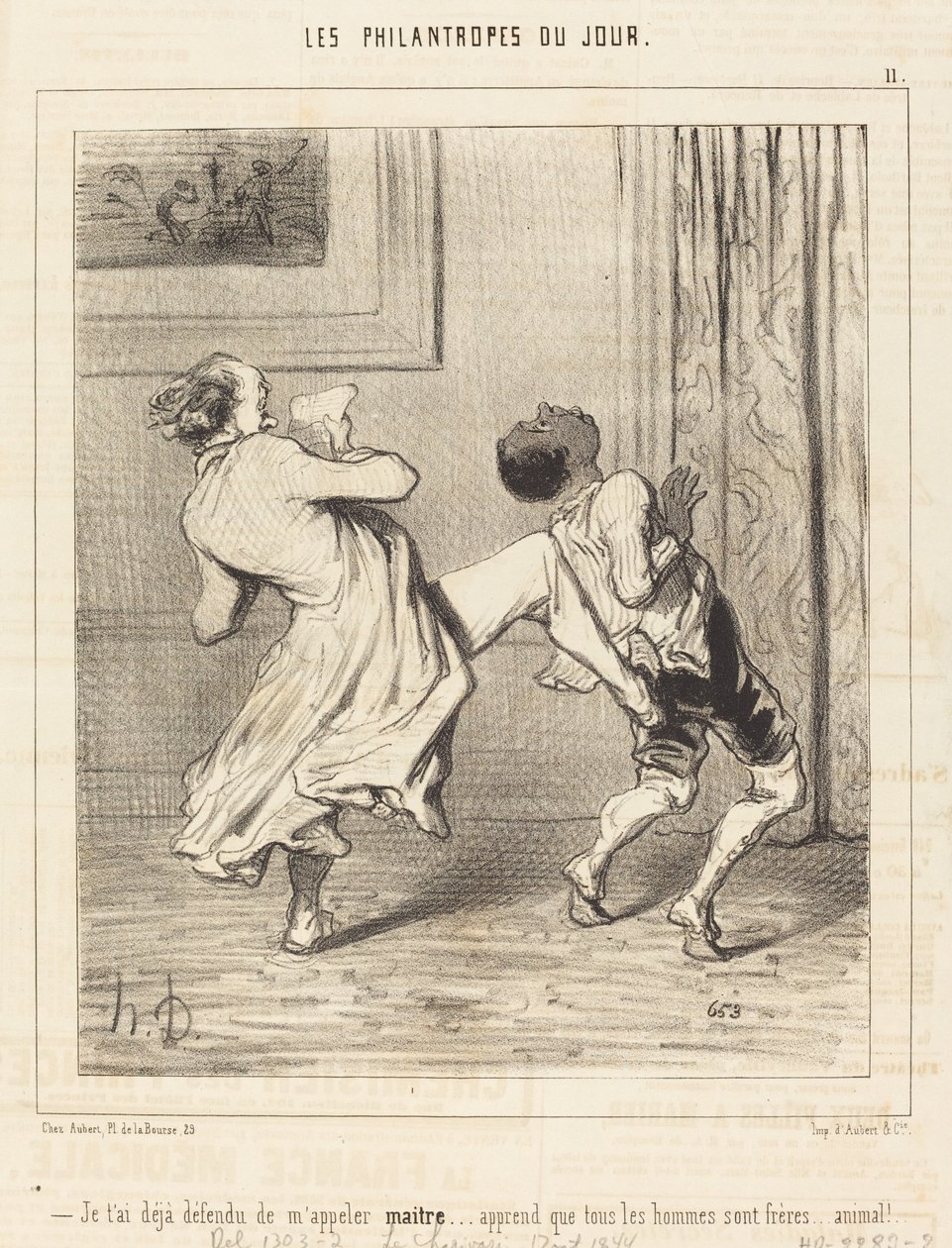 Jag har redan förbjudit dig att kalla mig mästare... av Honoré Daumier