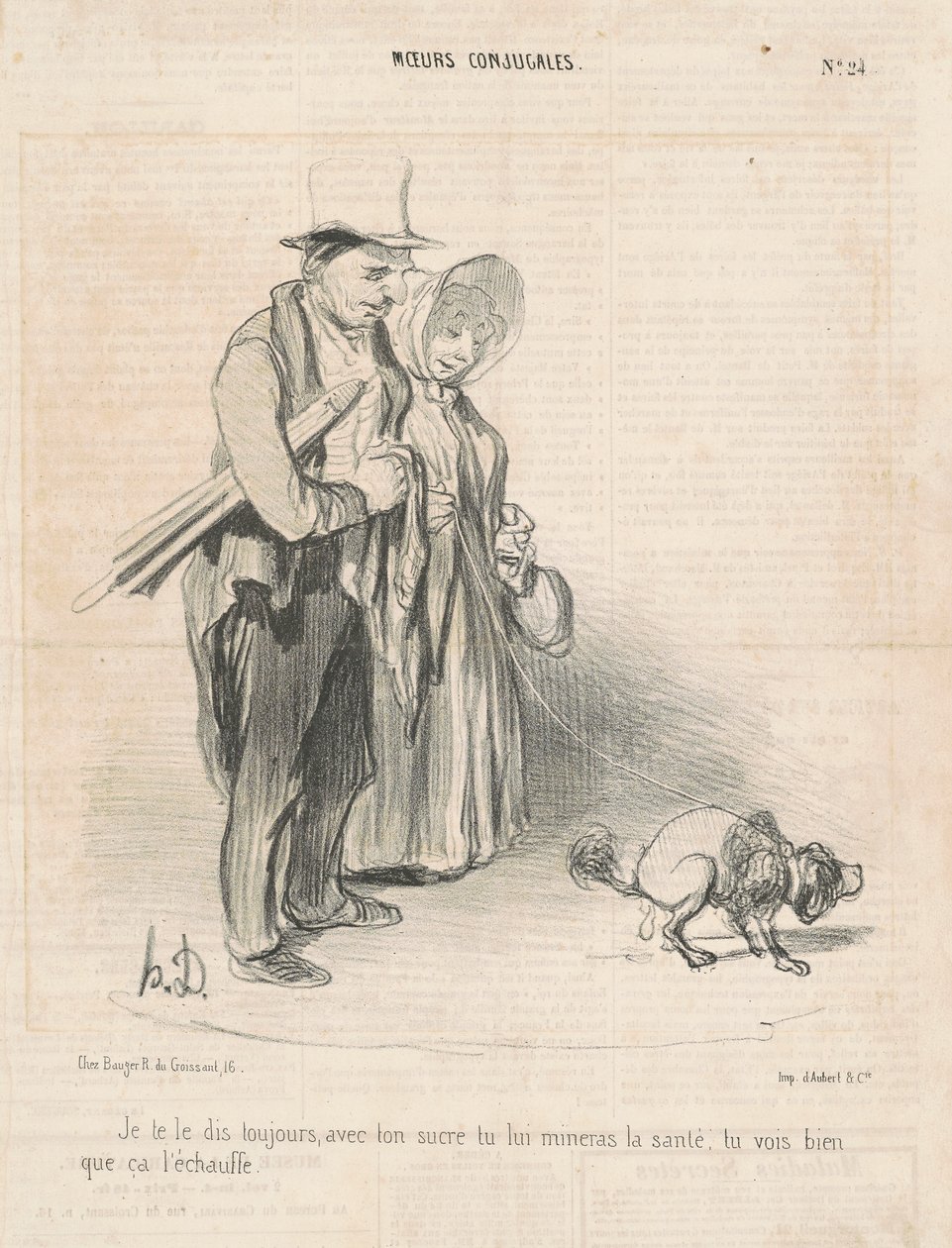 Jag säger alltid till dig, med ditt socker... av Honoré Daumier