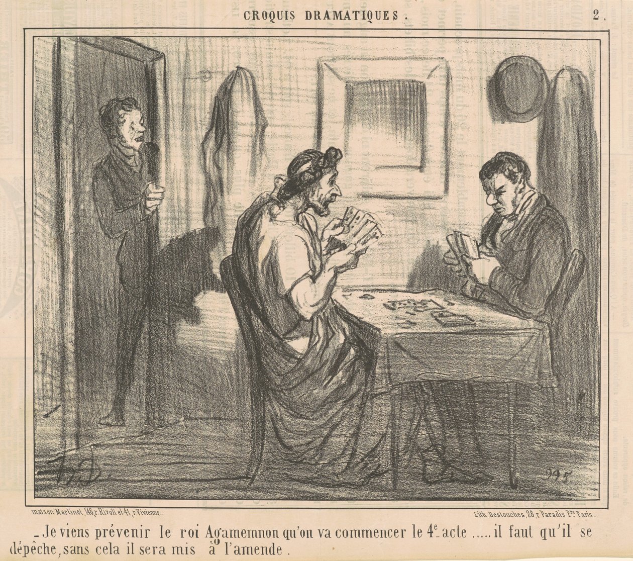 Jag kommer för att varna kung Agamemnon... av Honoré Daumier