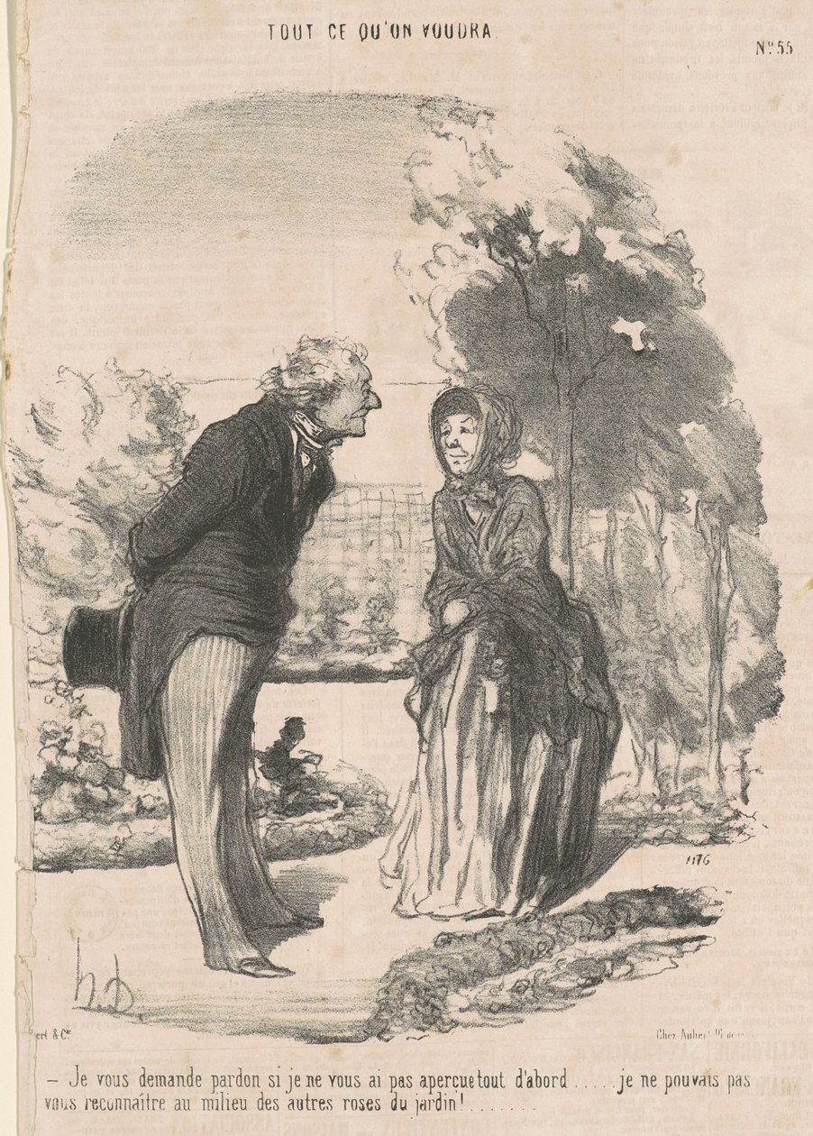 Jag ber om ursäkt om jag inte såg dig... av Honoré Daumier
