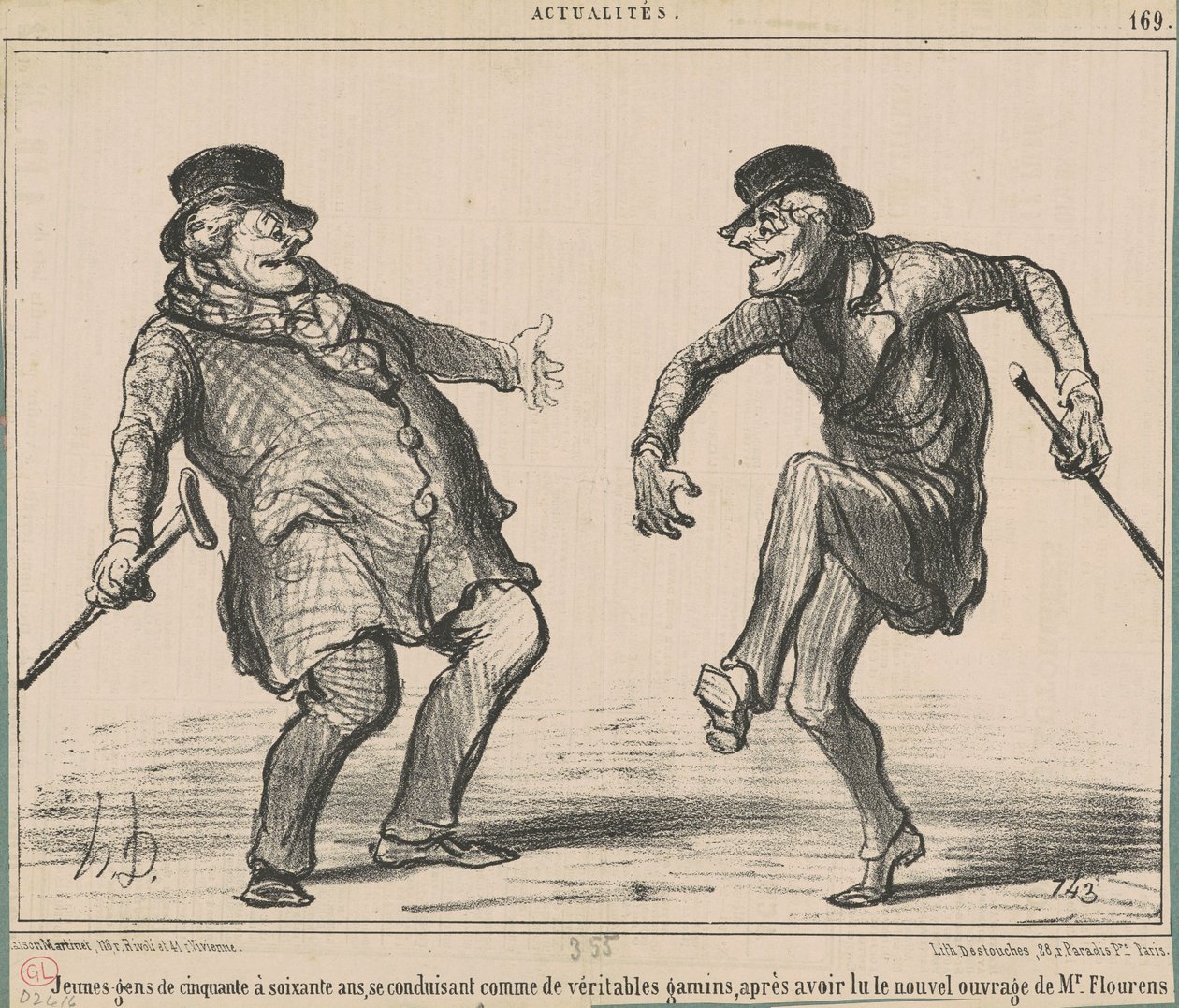 Unga människor från femtio till sextio år... av Honoré Daumier