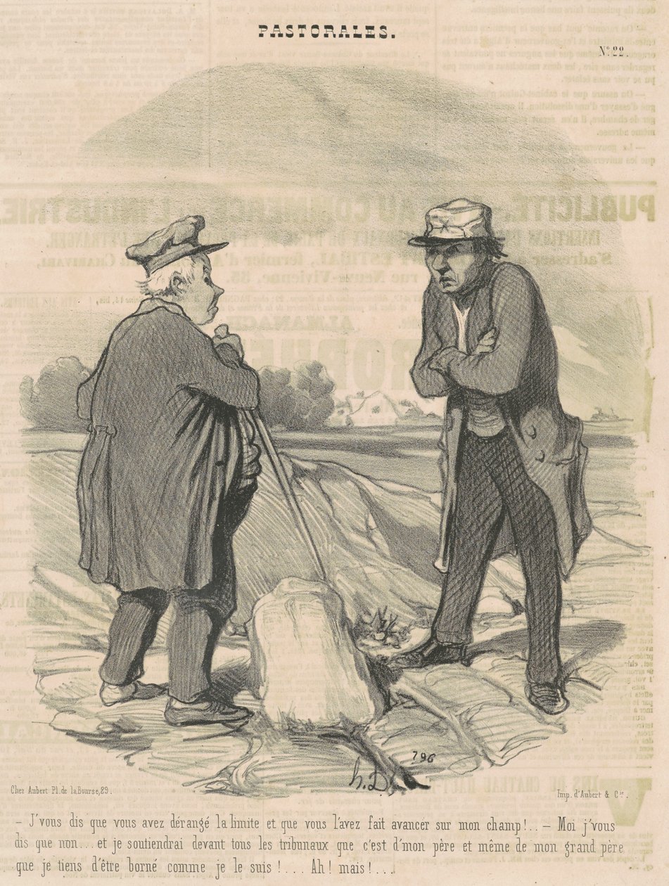 Jag säger dig att du störde gränsen... av Honoré Daumier