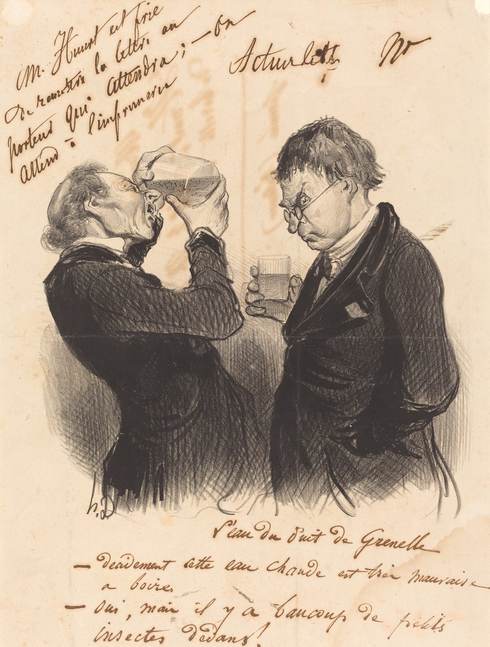 Vatten från Grenellebrunnen av Honoré Daumier