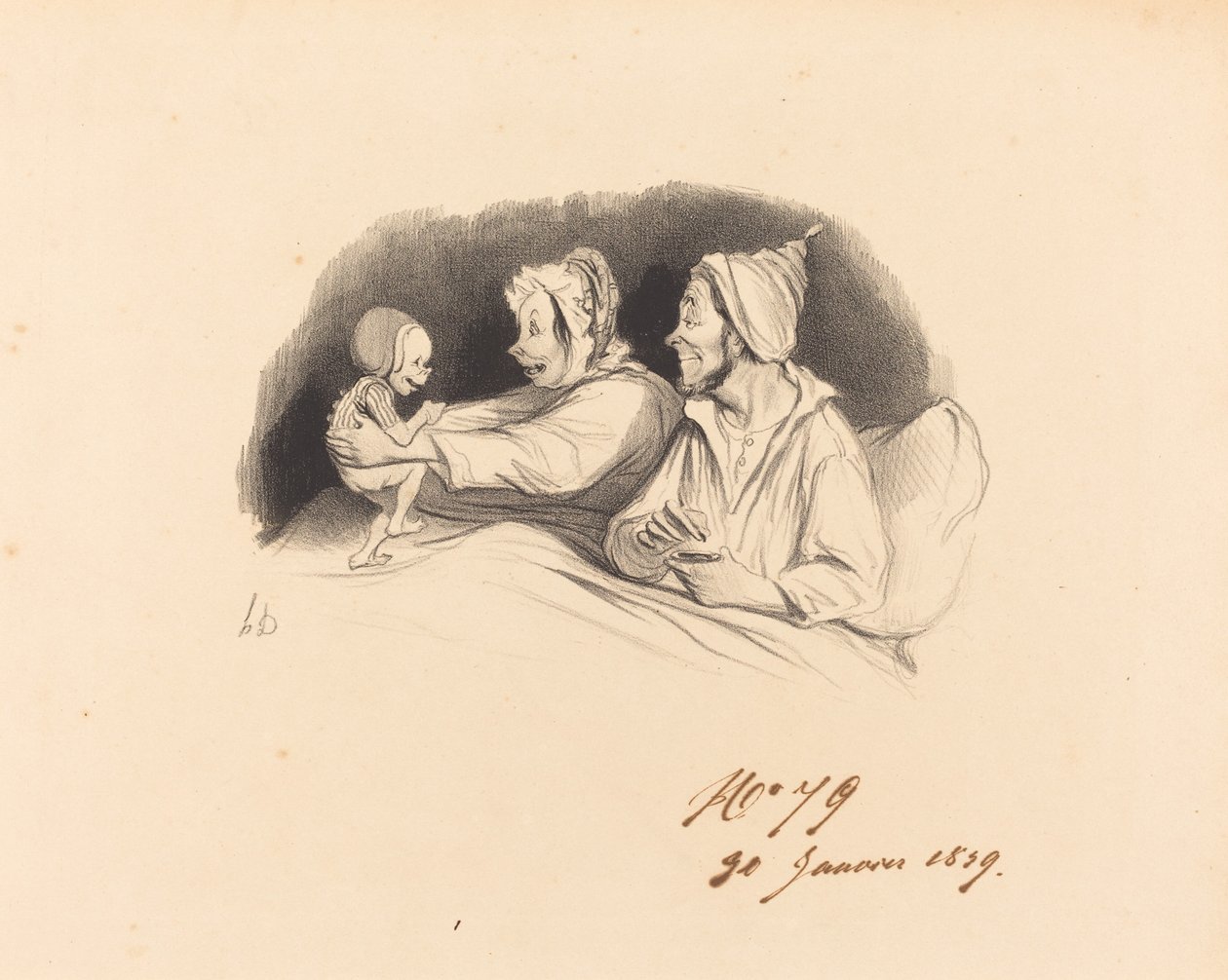 flaskutbildning av Honoré Daumier