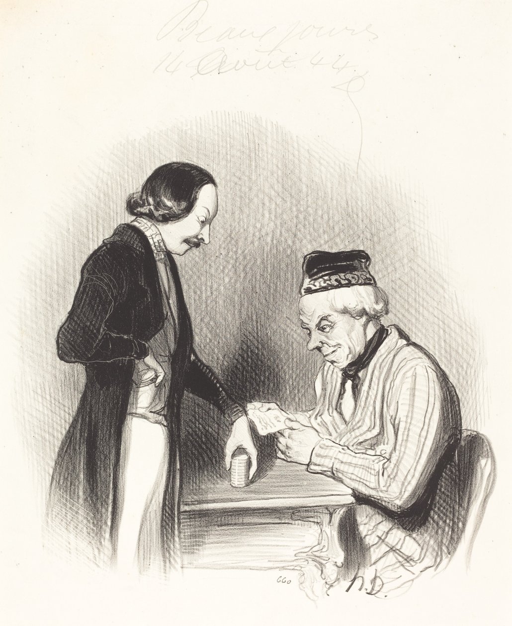 En biljett rabatt av Honoré Daumier