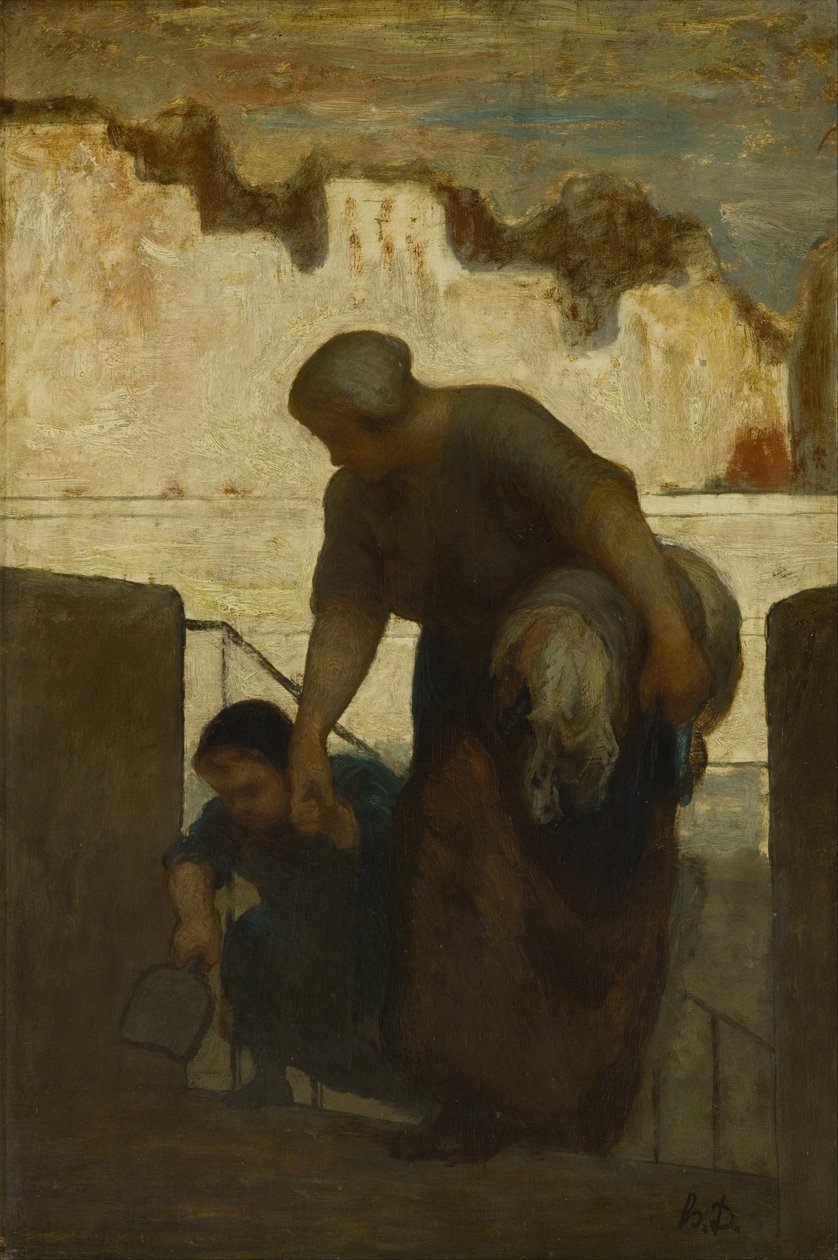 Tvätterskan av Honoré Daumier