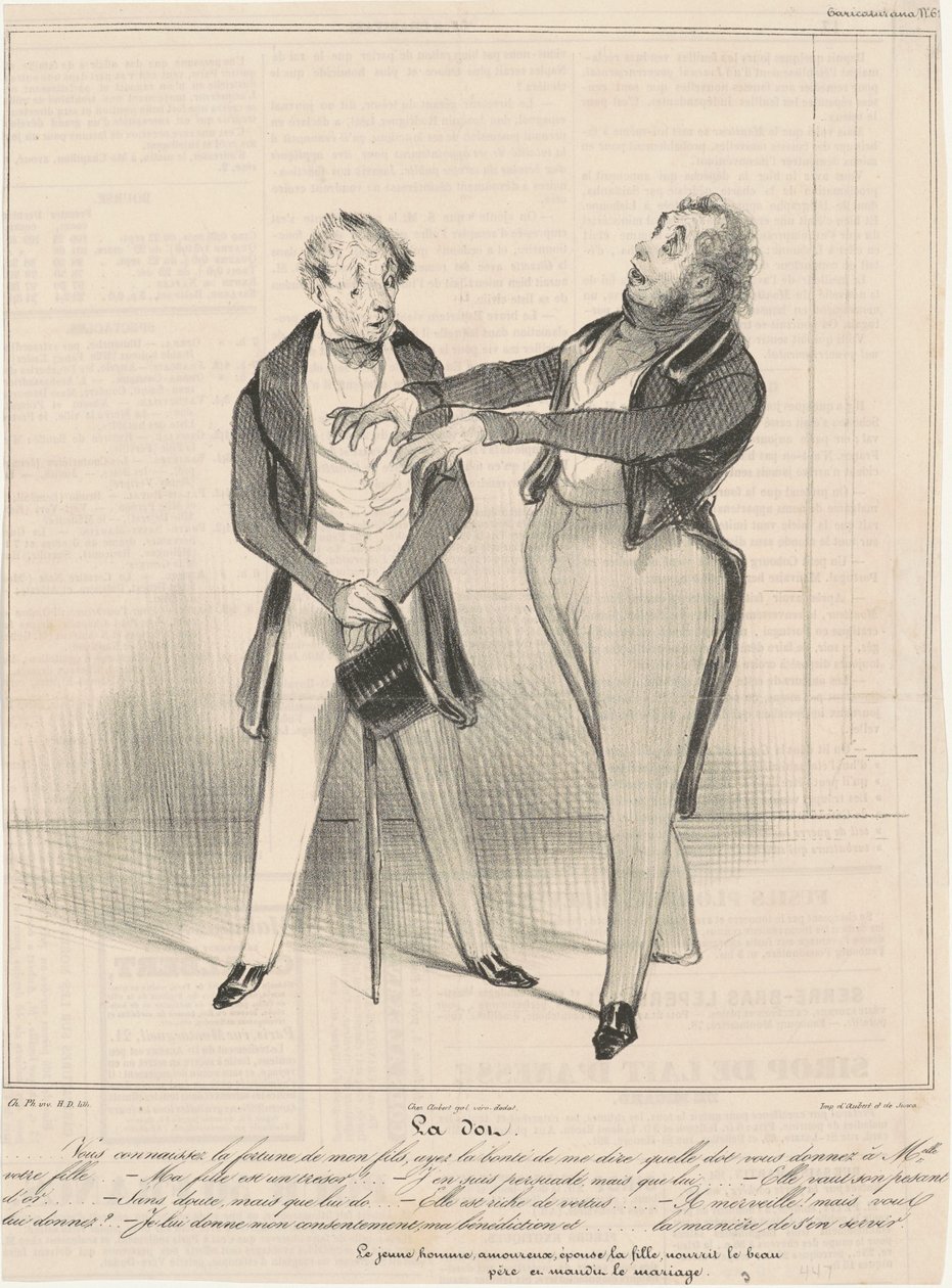 The Dot...du vet förmögenhet... av Honoré Daumier