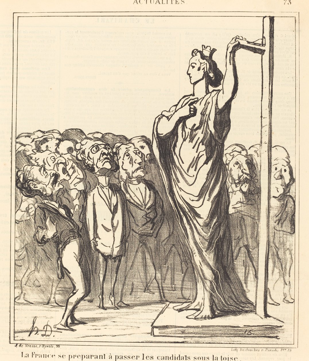 Frankrike förbereder sig för att passera... av Honoré Daumier