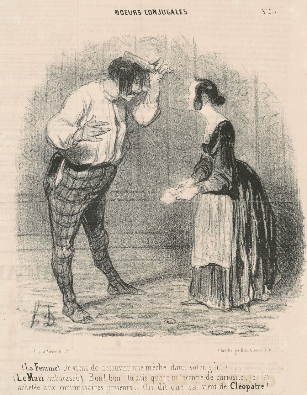 Fru. Jag upptäckte precis en veke... av Honoré Daumier