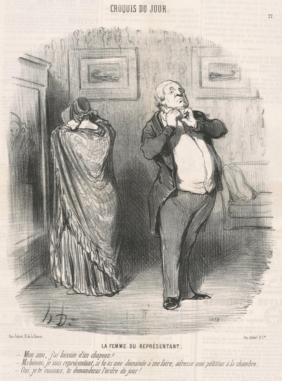 Representantens fru av Honoré Daumier