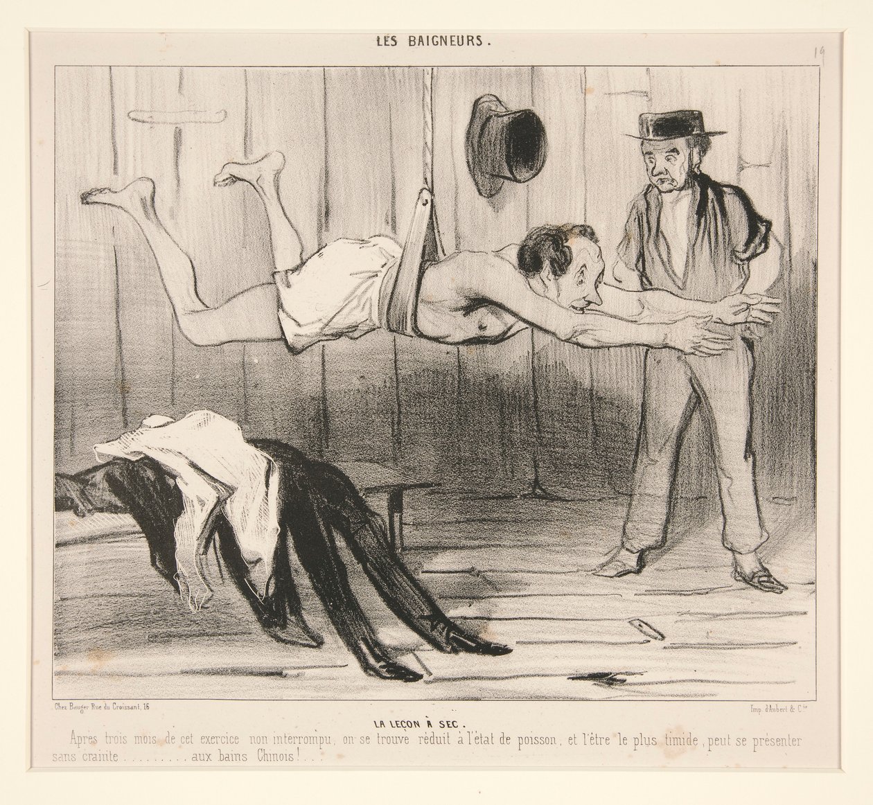 Lektionen var torr. Efter tre månader av denna övning av Honoré Daumier
