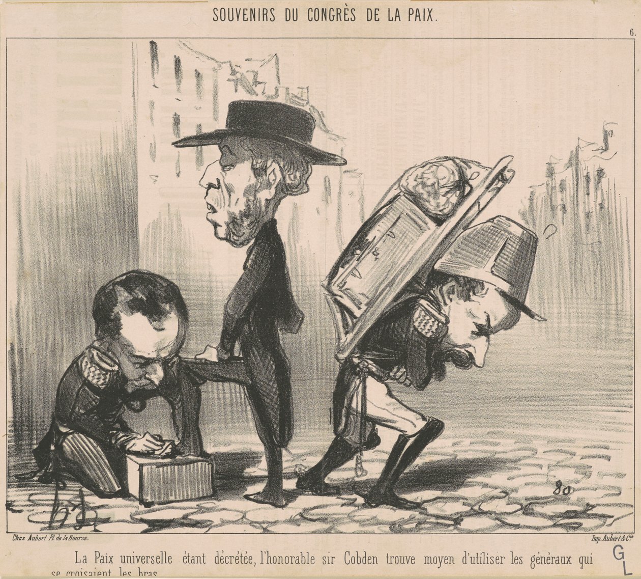 Universell fred pågår... av Honoré Daumier