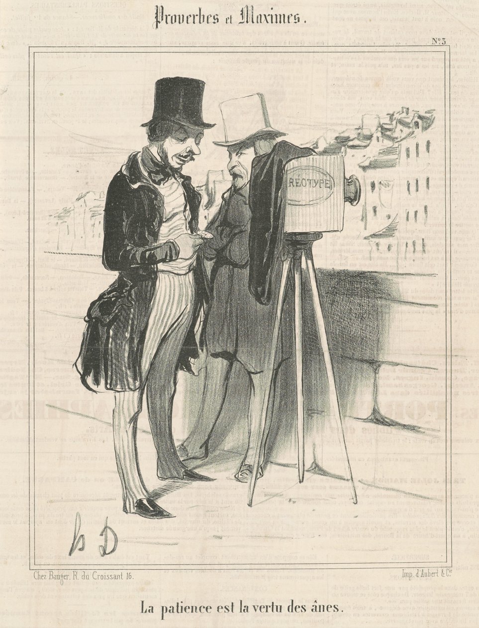Tålamod är åsnornas dygd av Honoré Daumier