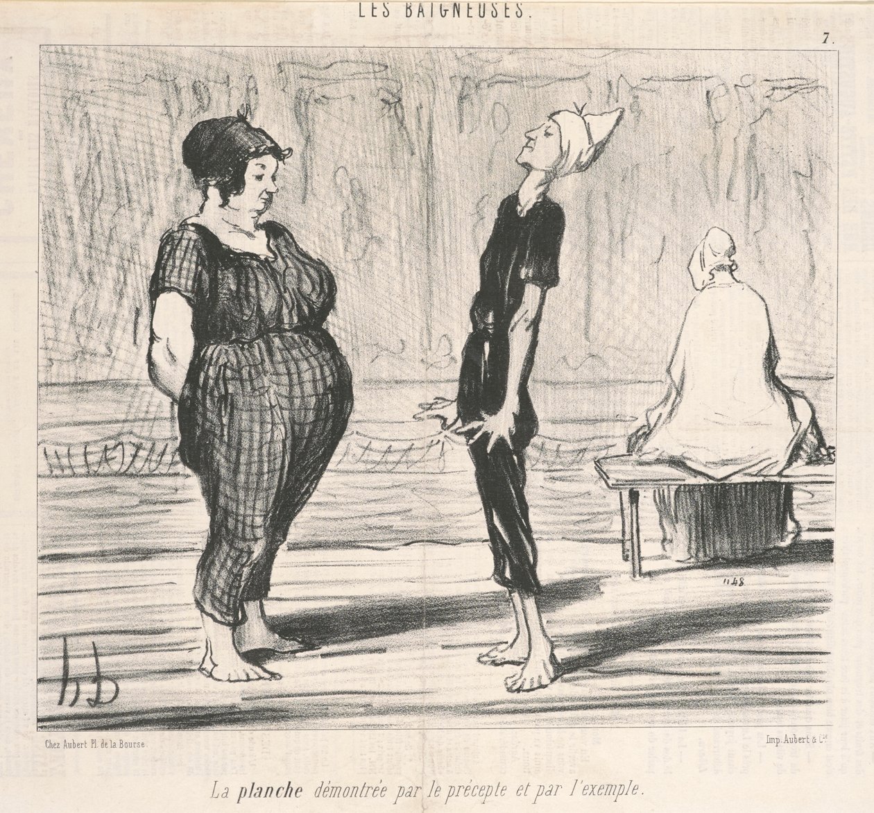 Tavlan demonstrerade av föreskriften... av Honoré Daumier