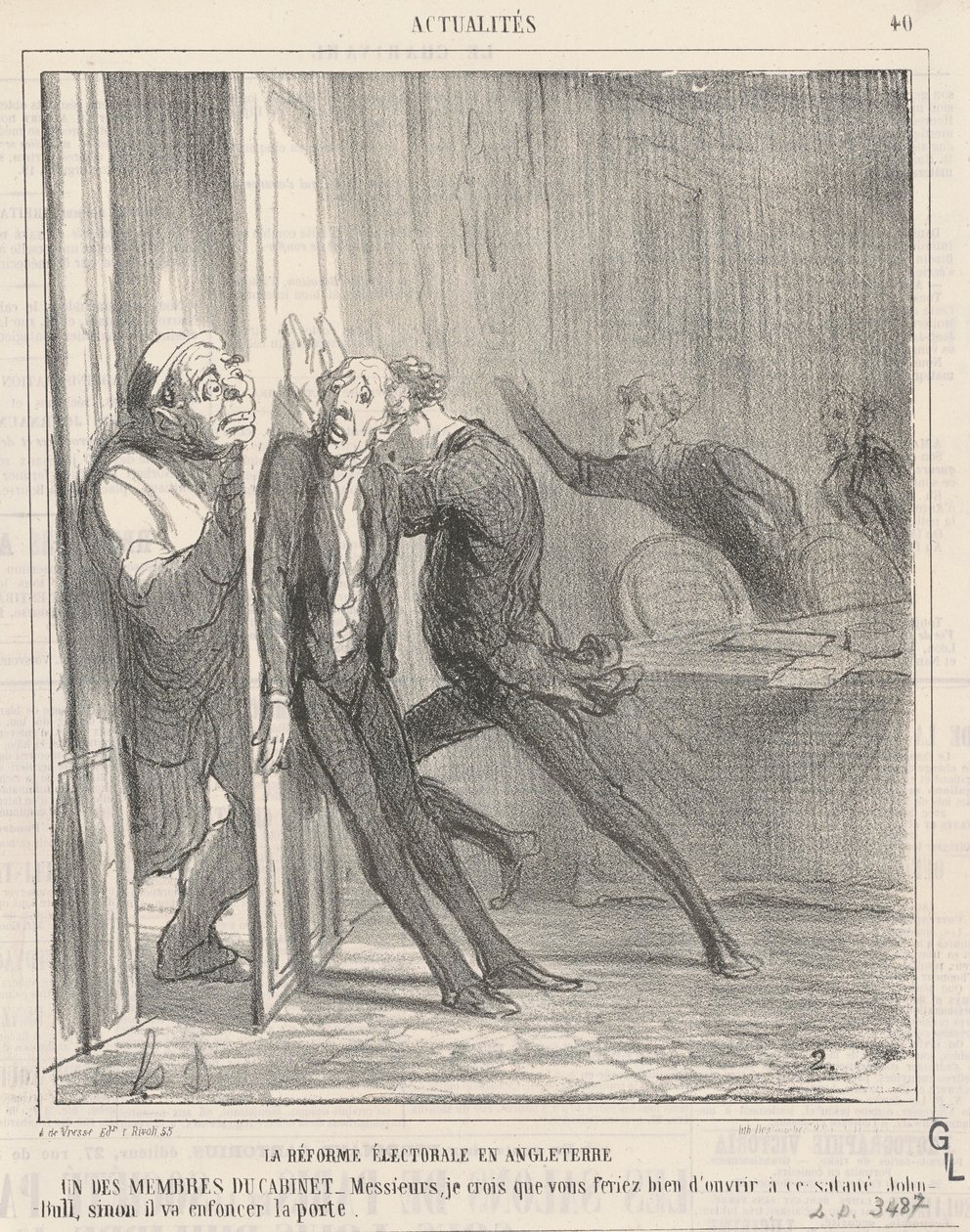 valreform i england av Honoré Daumier