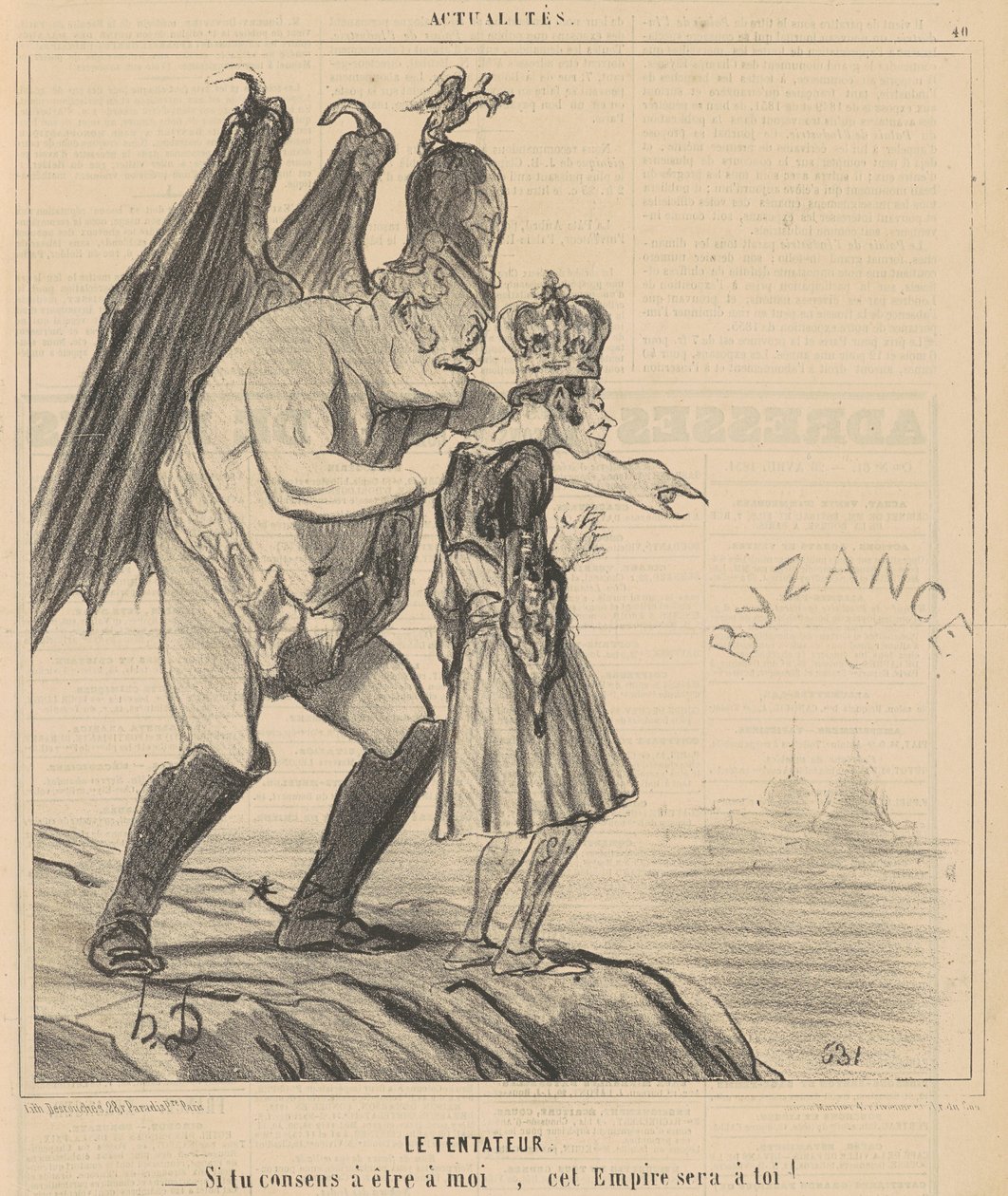 frestaren av Honoré Daumier