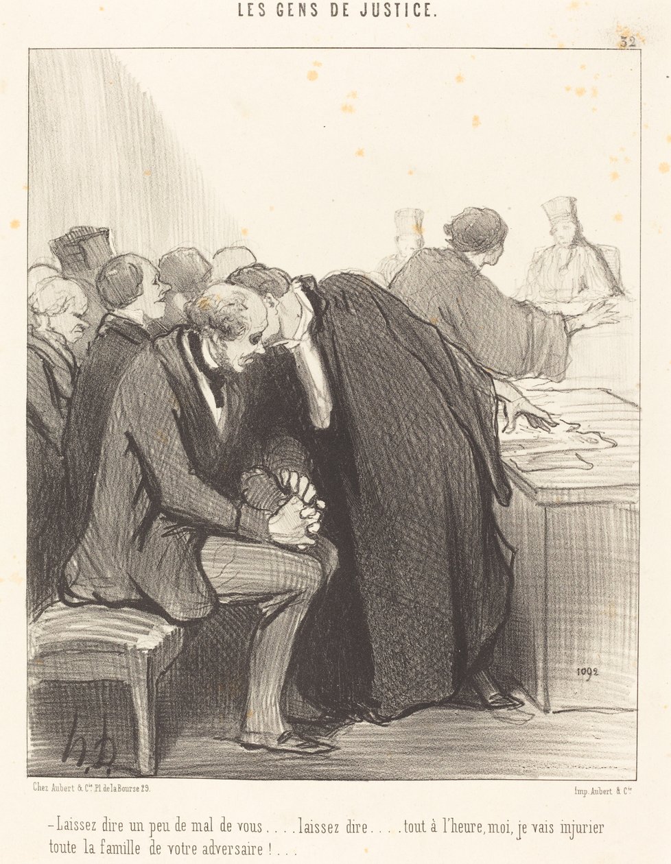 Låt säga lite dåligt om dig... av Honoré Daumier