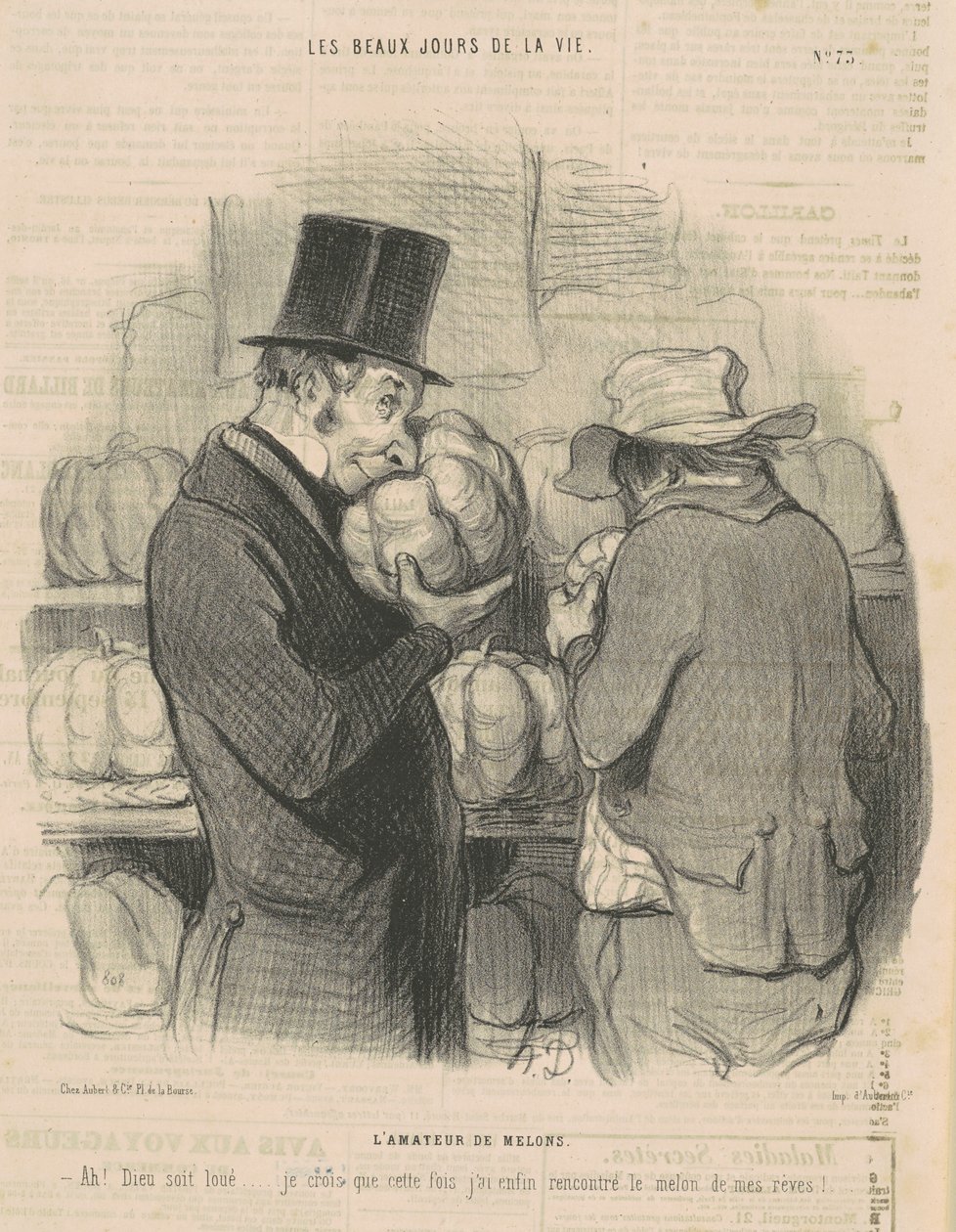 Melonälskaren av Honoré Daumier