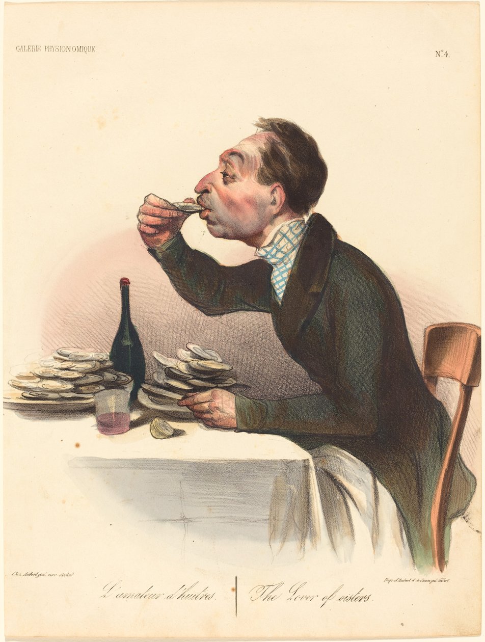 Ostronälskaren av Honoré Daumier