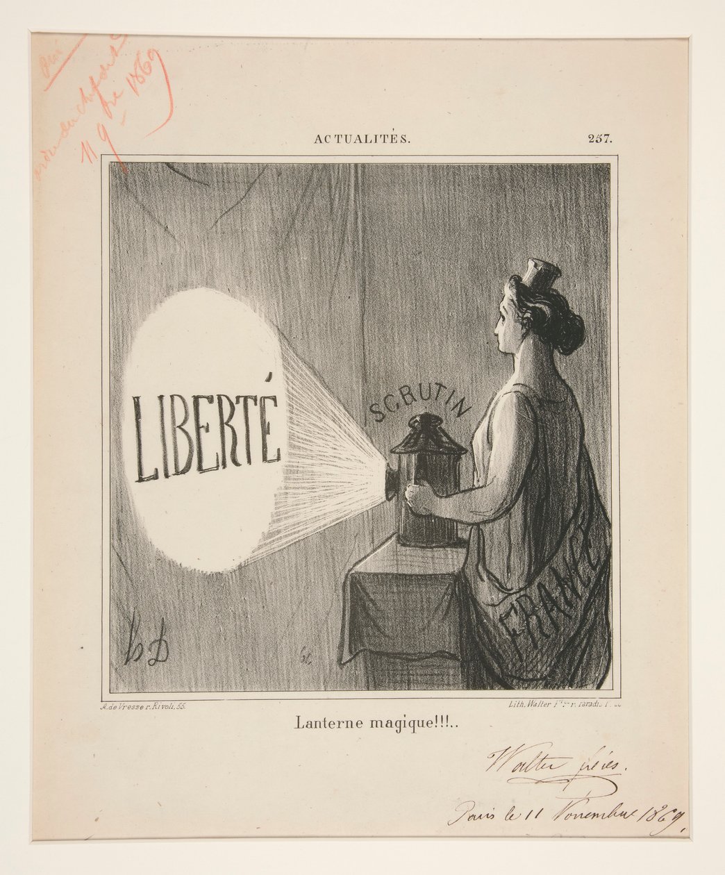 Magic Lantern!!!, #257 från News av Honoré Daumier